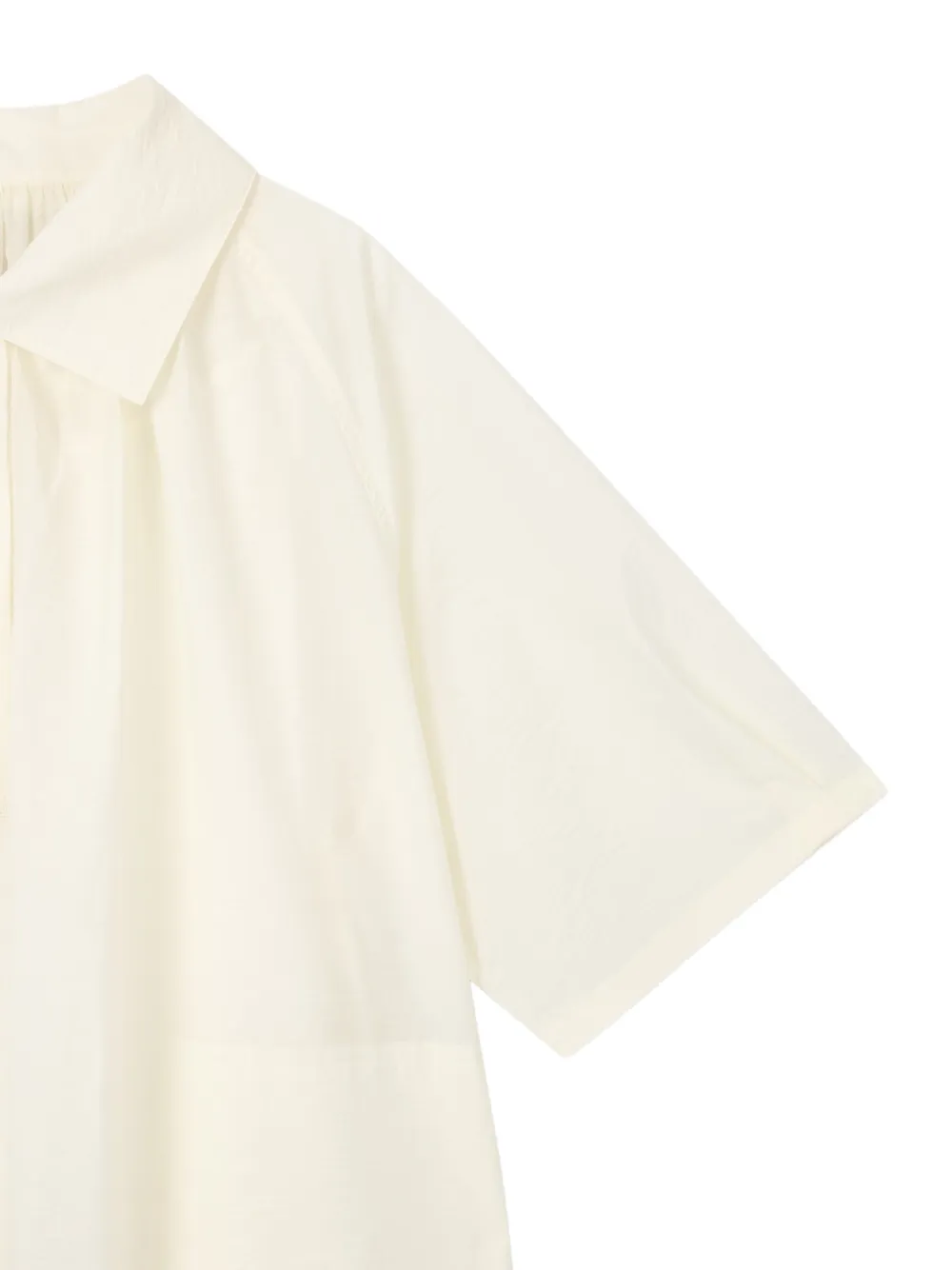 TOMBOY Midi-jurk met kraag en korte mouwen Beige