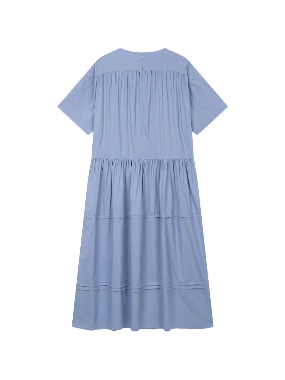 TOMBOY Midi-jurk met knoopdetail Blauw