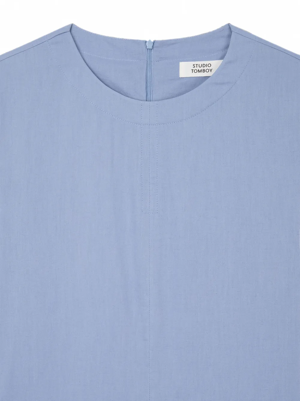 TOMBOY Midi-jurk met knoopdetail Blauw