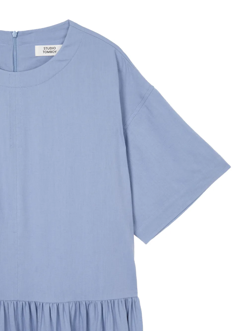 TOMBOY Midi-jurk met knoopdetail Blauw