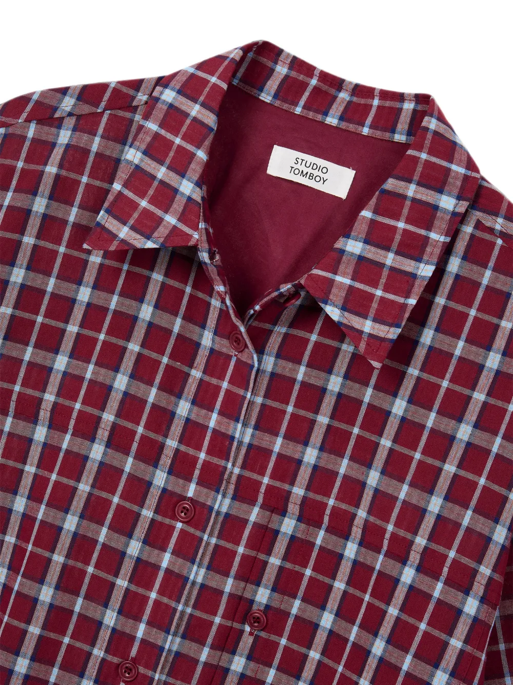 TOMBOY Geruit overhemd Rood