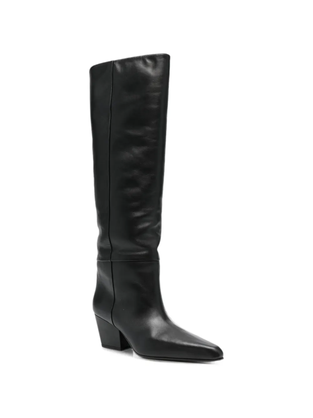 Paris Texas Jane pointed-toe knee-high boots Zwart