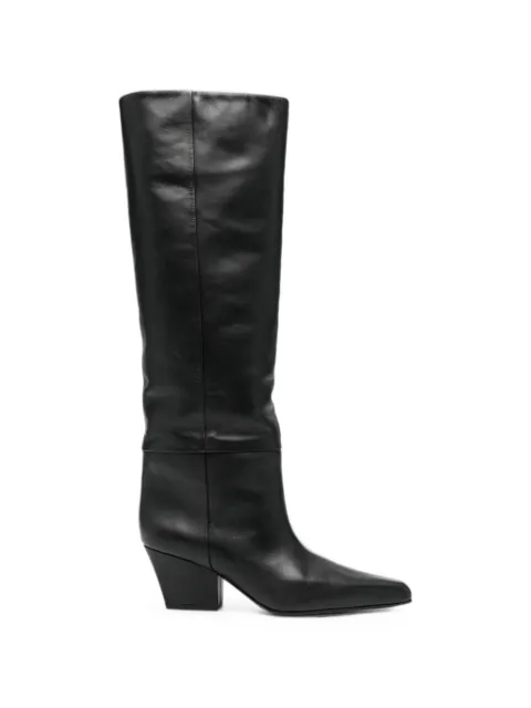 Paris Texas Jane pointed-toe knee-high boots