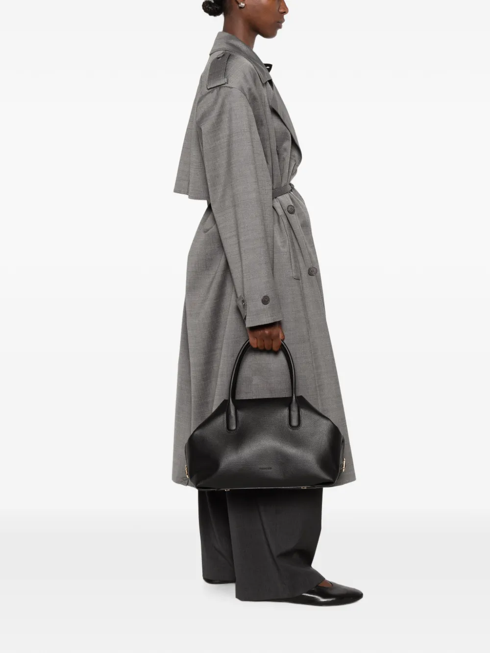 Themoirè Tallia Trank medium shopper Zwart