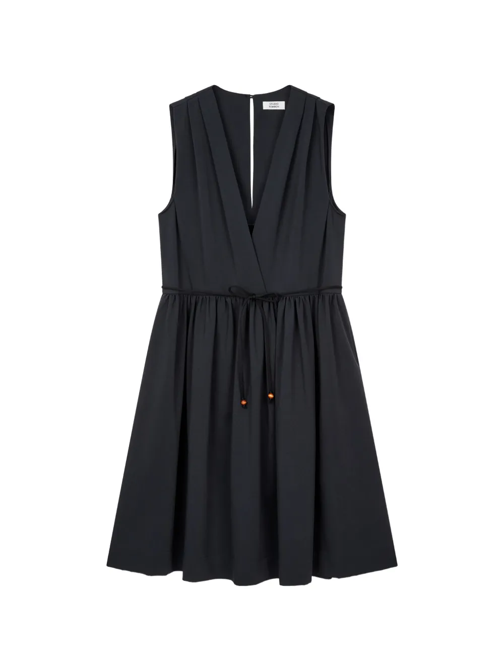 TOMBOY Minikleid mit Kordelzug - Grau