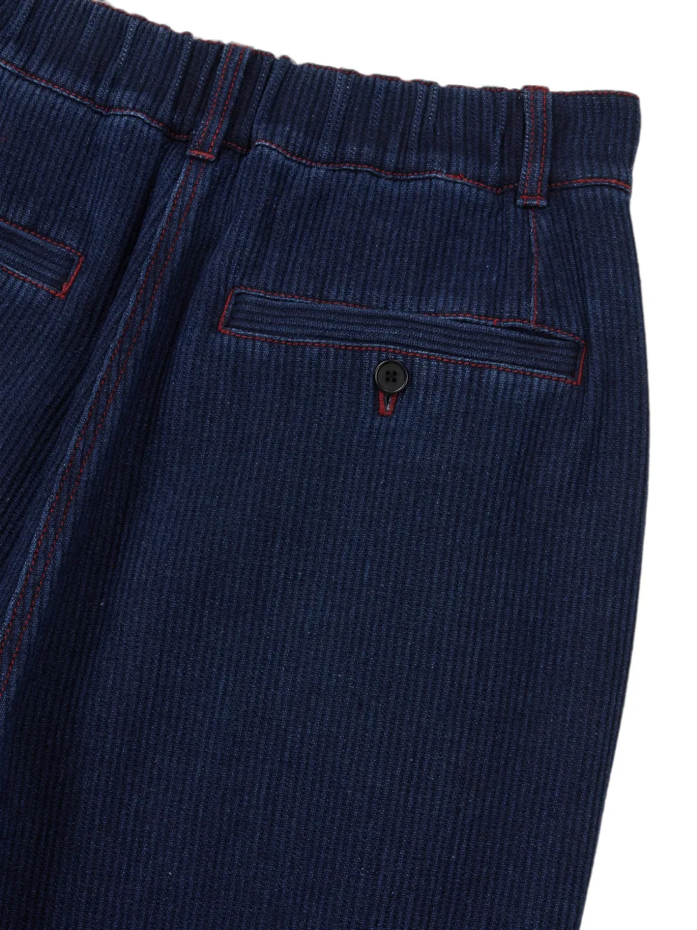 TOMBOY Ribfluwelen plooibroek Blauw