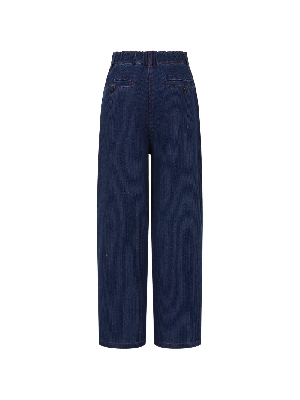 TOMBOY Ribfluwelen plooibroek Blauw