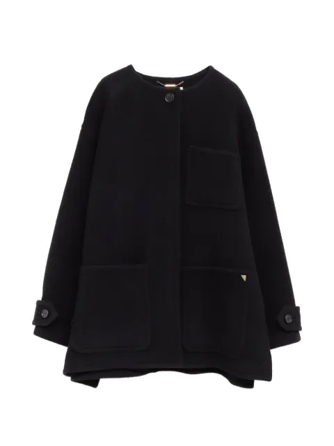 Chloé patch-pocket button-up coat