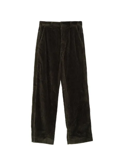 Moncler Grenoble corduroy logo-patch trousers