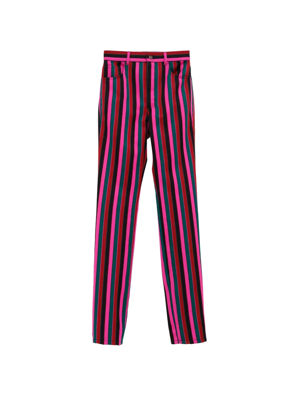 Chloé Schmale Hose aus Wolle - Rosa