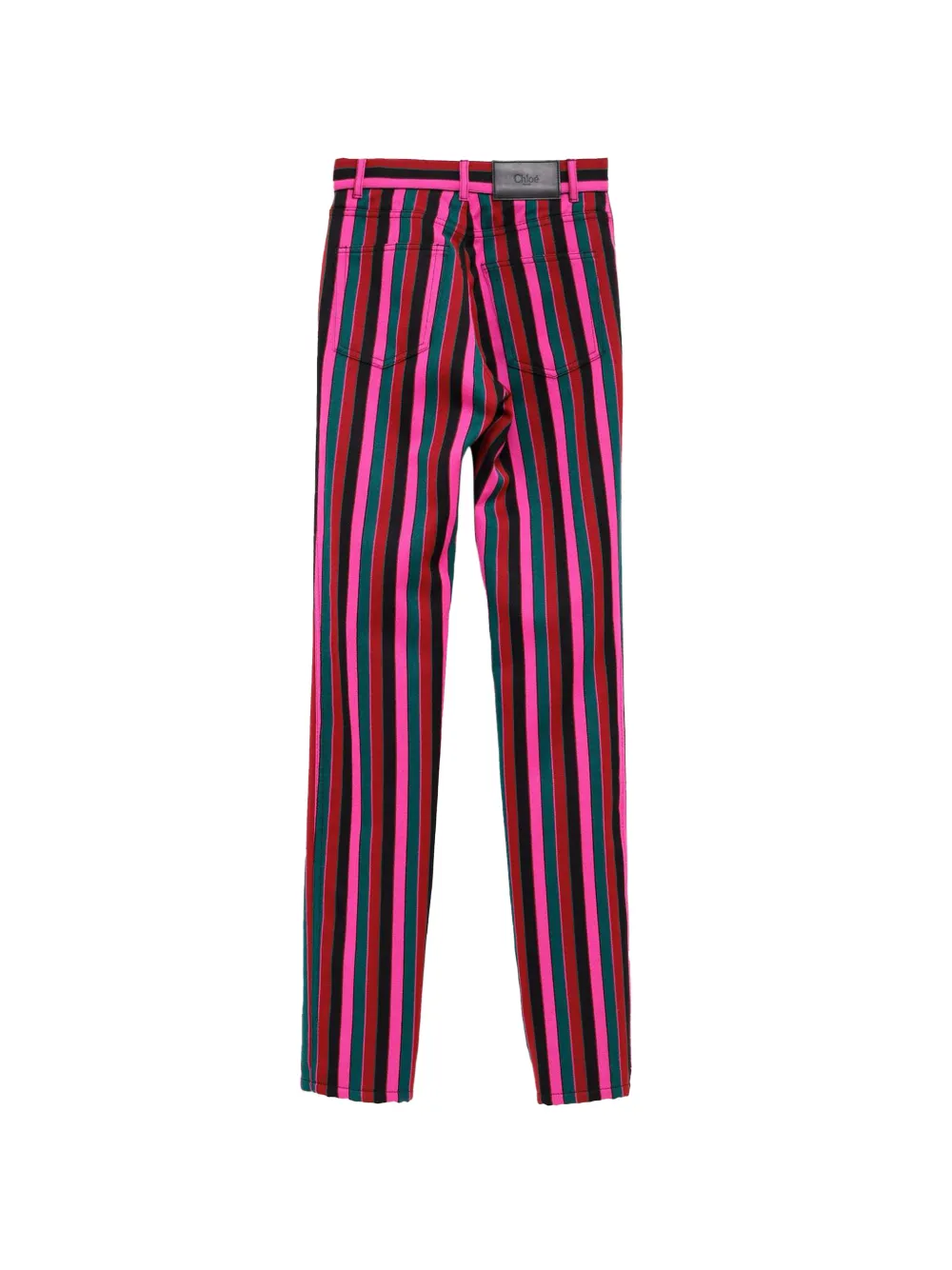 Chloé slim pants in wool Roze