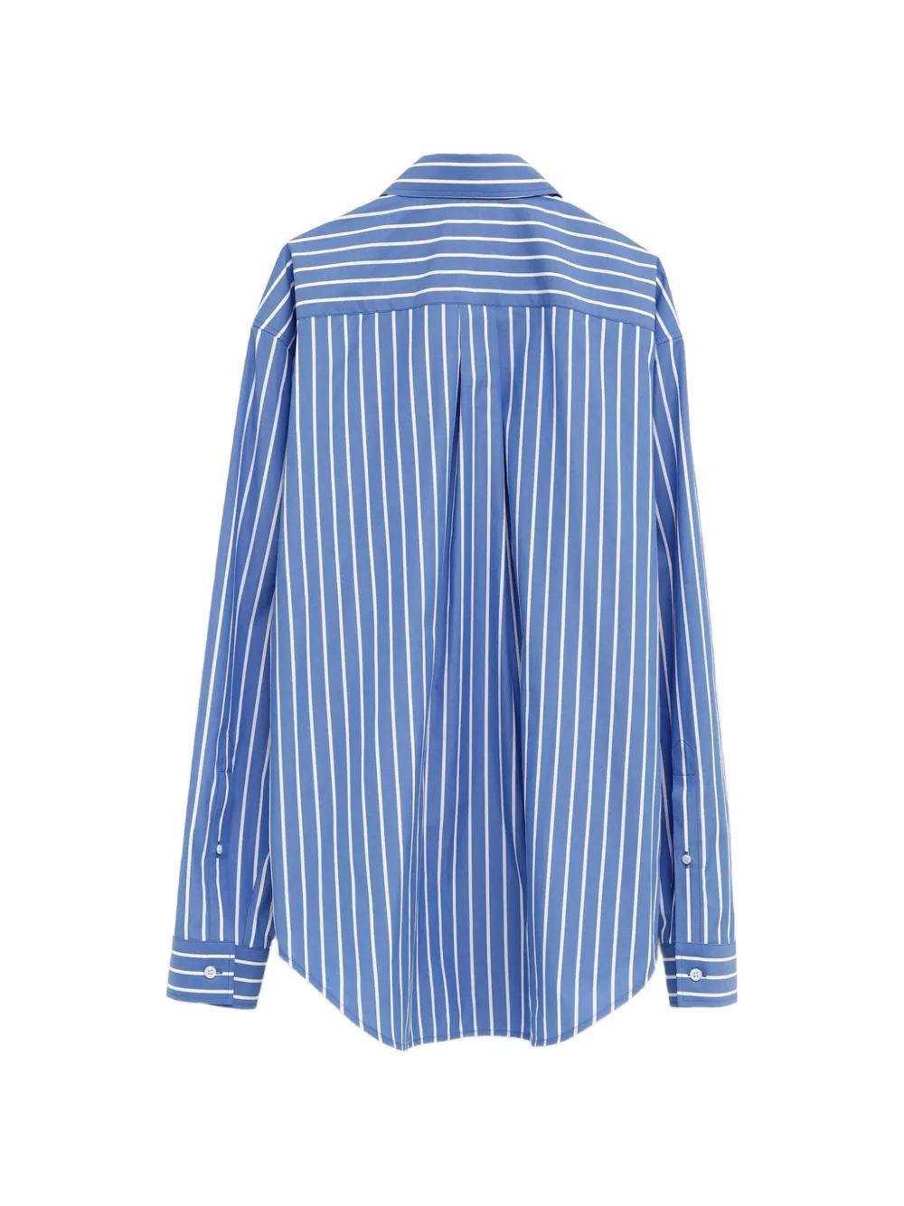 Balenciaga Overhemd met geborduurd logo Blauw