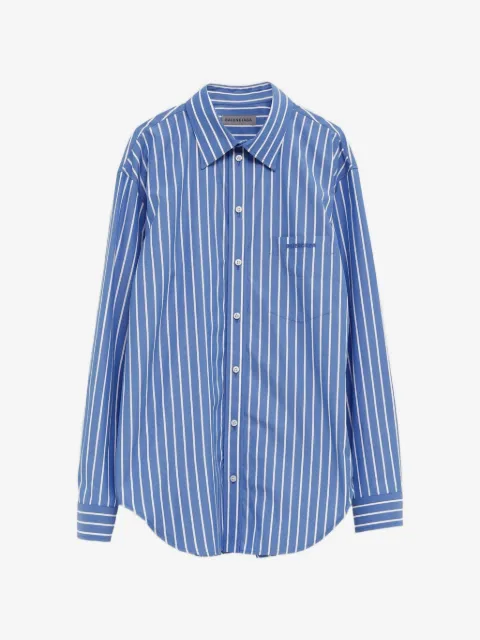 Balenciaga logo-embroidered shirt