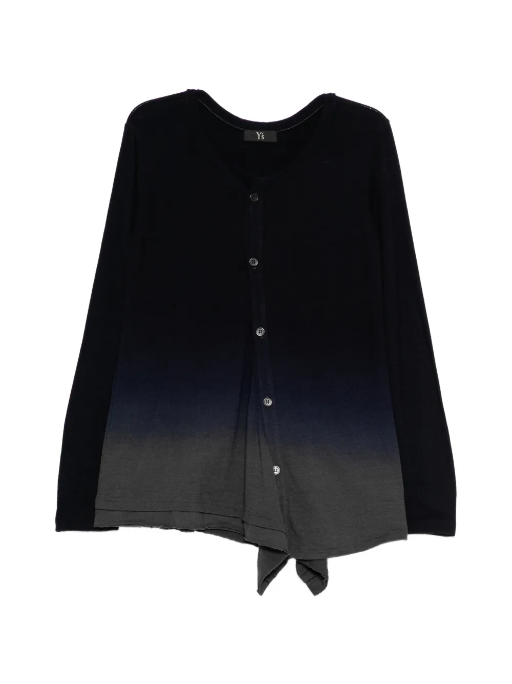 Y's gradient-effect cardigan - Nero