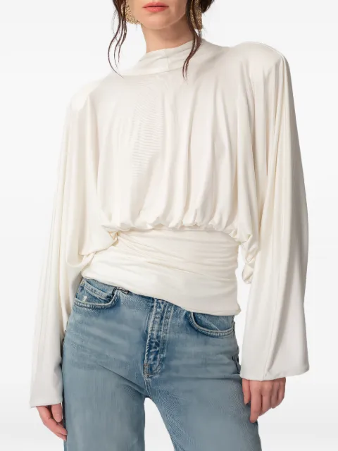 CONCEPTO Lila tie-waist top