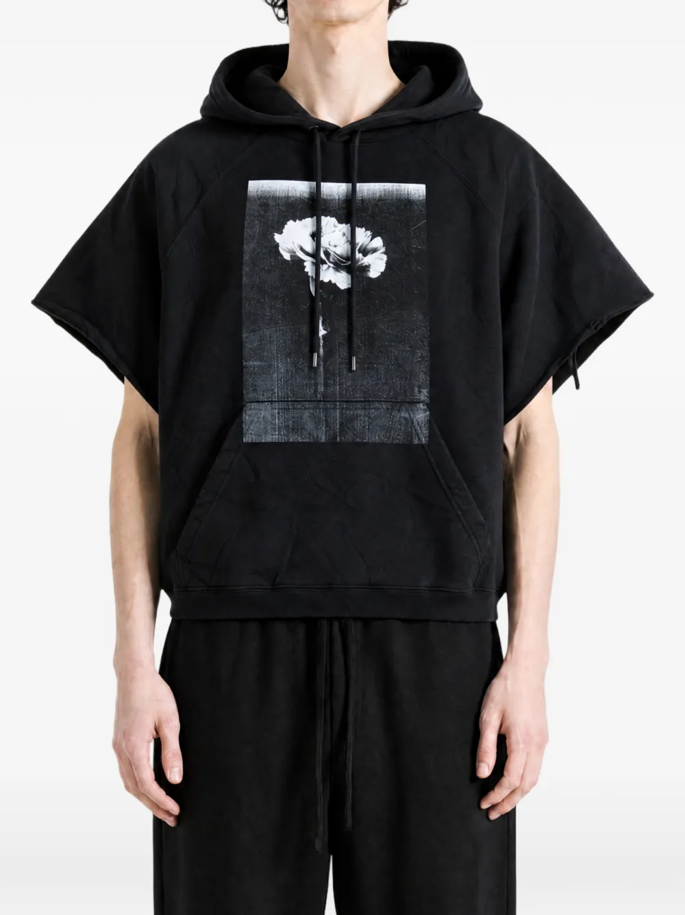 Balenciaga The Song Of The Highest Tower hoodie met uitgesneden mouwen Zwart