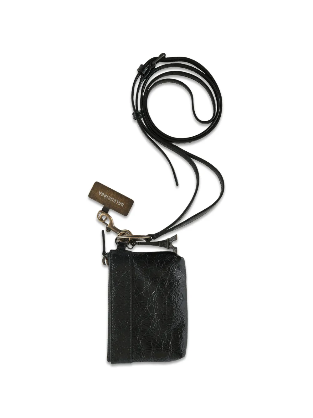 Balenciaga Le City phone strap Zwart