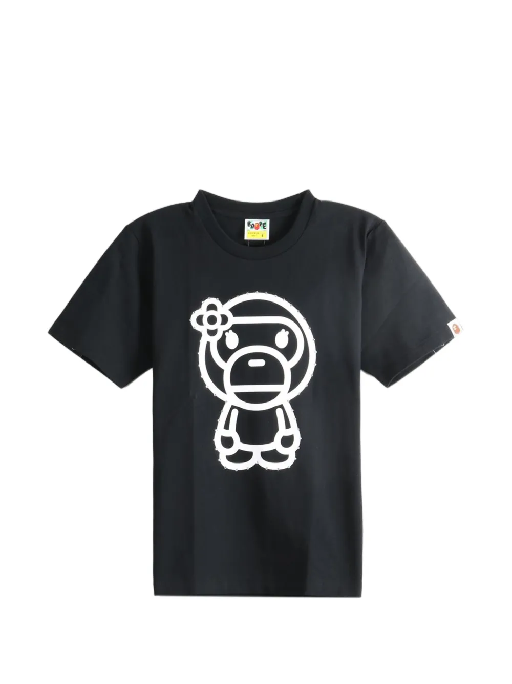 A BATHING APE® Baby Milo crystal-detail T-shirt - Nero