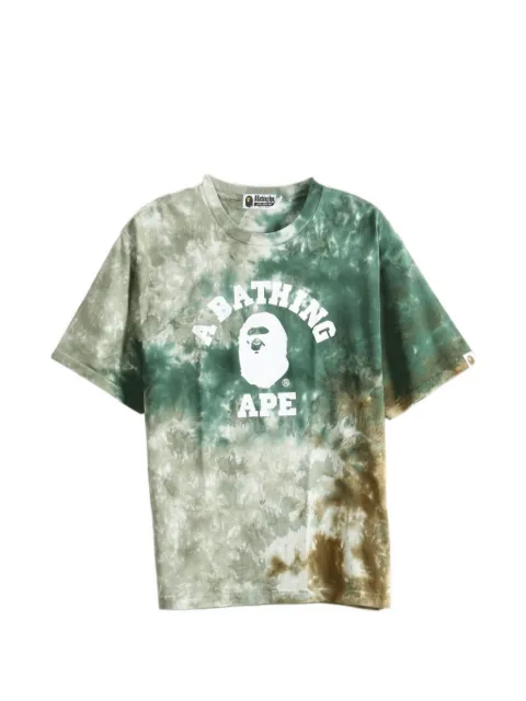 A BATHING APE® tie-dye logo-print T-shirt