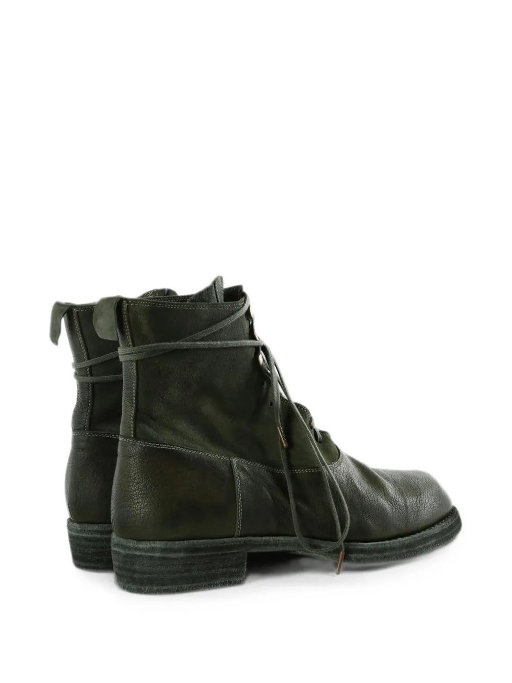 Guidi lace-up ankle boots Groen