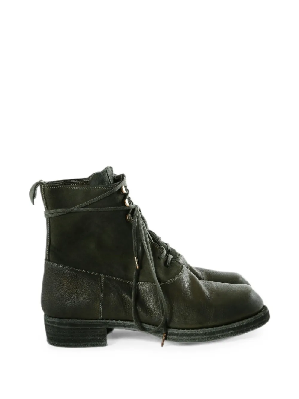Guidi lace-up ankle boots Groen