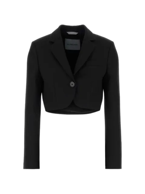 Balenciaga veste crop à simple boutonnage