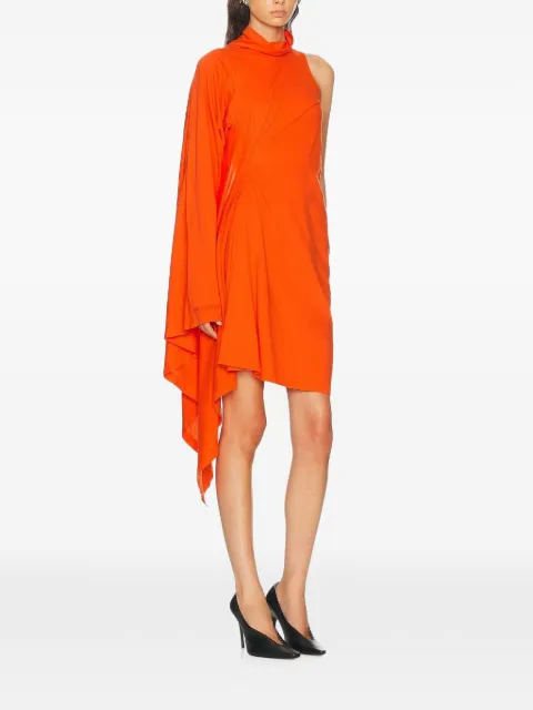 Balenciaga one-shoulder draped dress