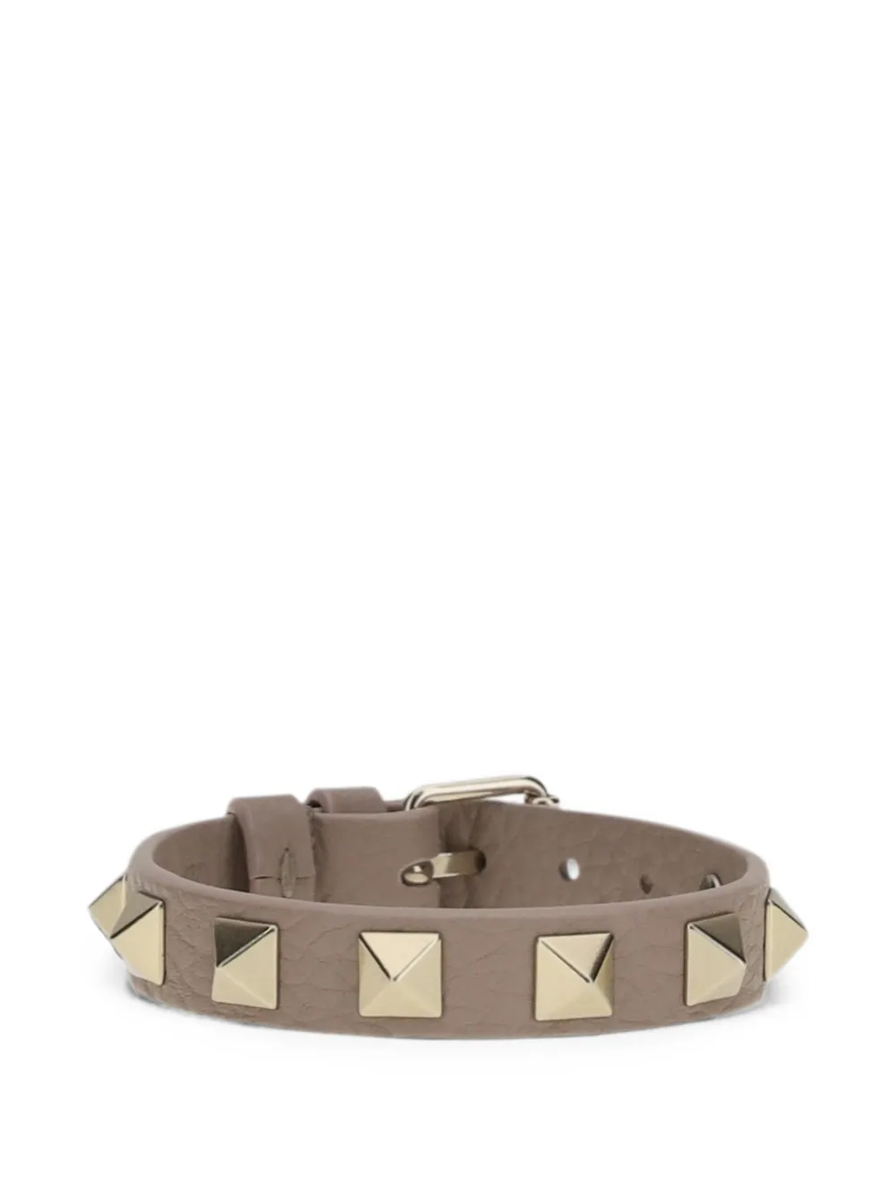 Valentino Garavani Bracciale Rockstud in pelle - Toni neutri