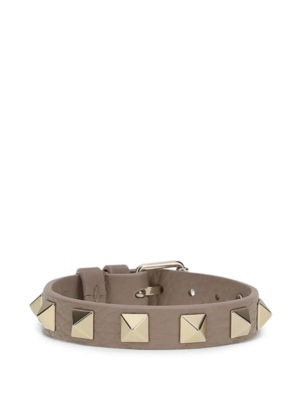 Valentino Garavani Bracciale Rockstud in pelle - Toni neutri