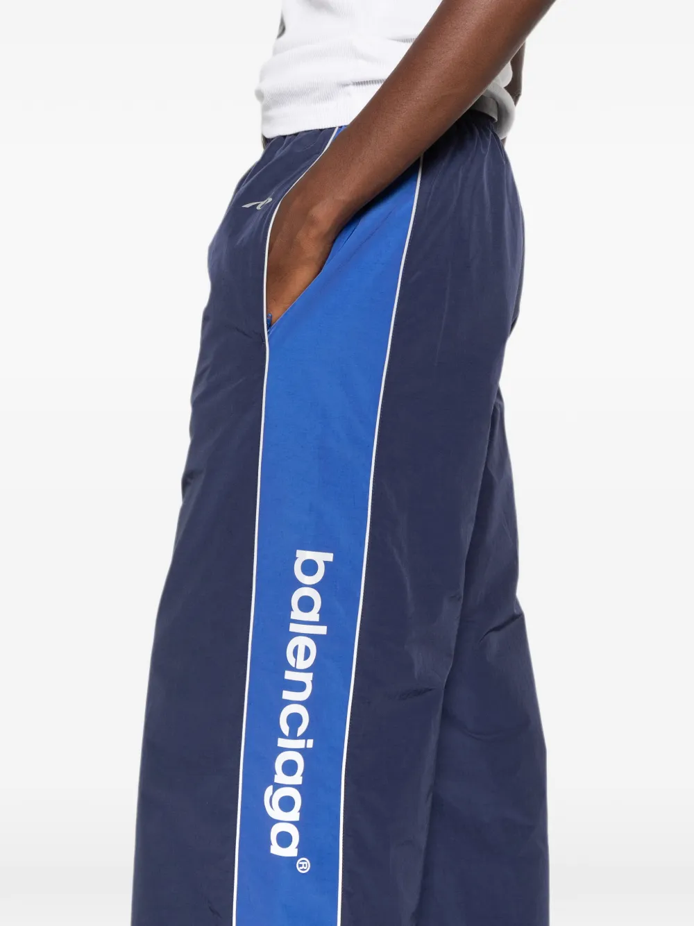 Balenciaga Trainingsbroek met logo-detail Blauw