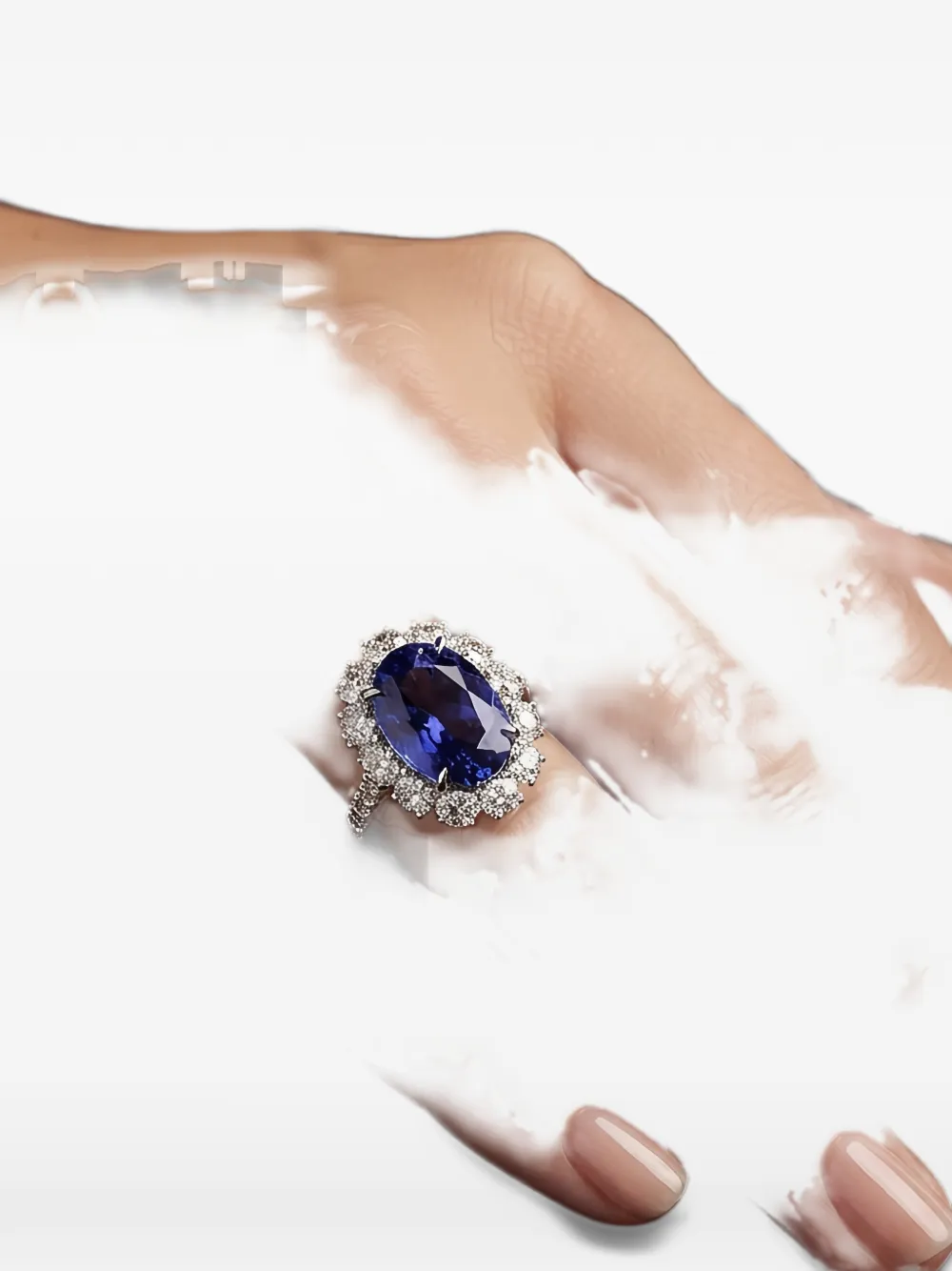 HYT Jewelry tanzanite and diamond ring - Argento