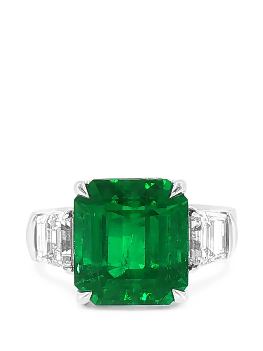 HYT Jewelry Anello con smeraldo e diamanti - Argento