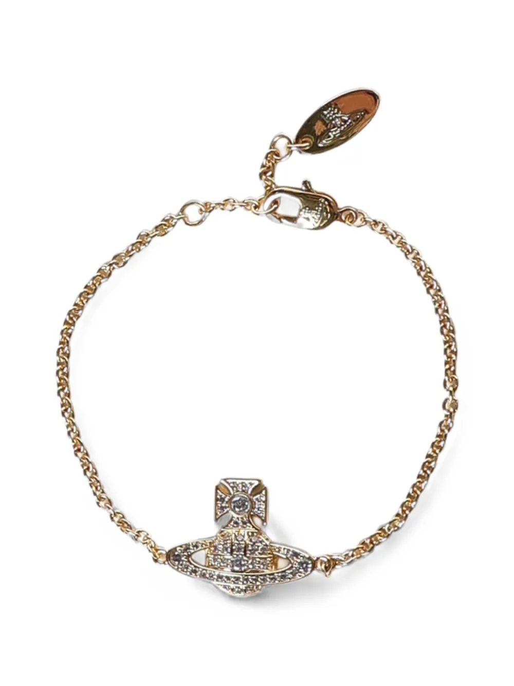 Vivienne Westwood crystal-embellished bracelet - Oro