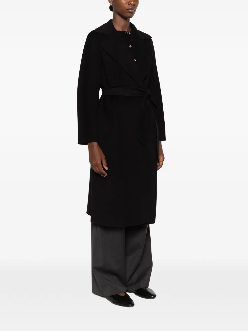 Max Mara Jas met wijde revers Zwart