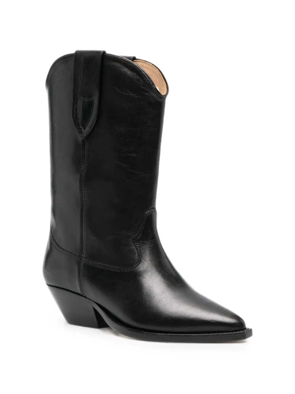ISABEL MARANT pointed-toe leather ankle boots Zwart