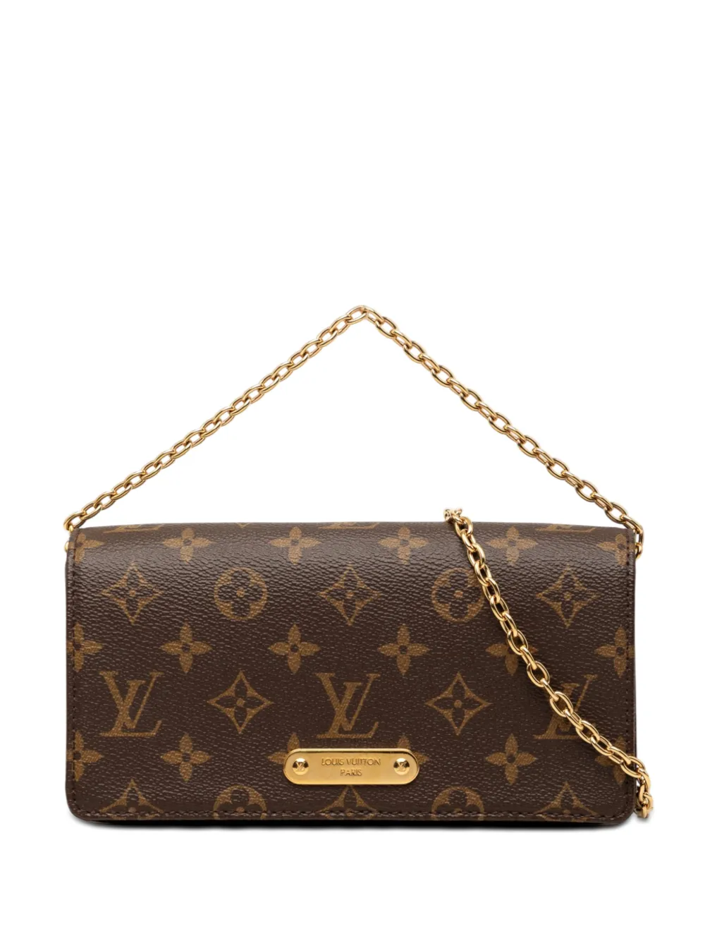 Louis Vuitton Pre-Owned Borsa a tracolla Monogram Lily Wallet On Chain 2021-2026 - Marrone