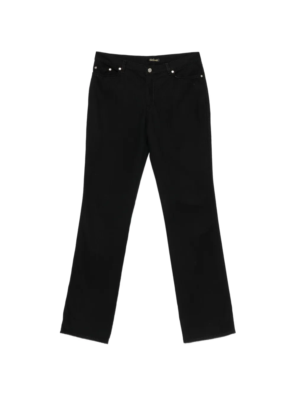 Just Cavalli Vintage 1990s logo-patch trousers - Nero