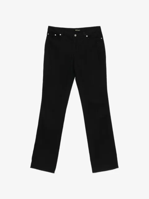 Just Cavalli Vintage 1990s logo-patch trousers