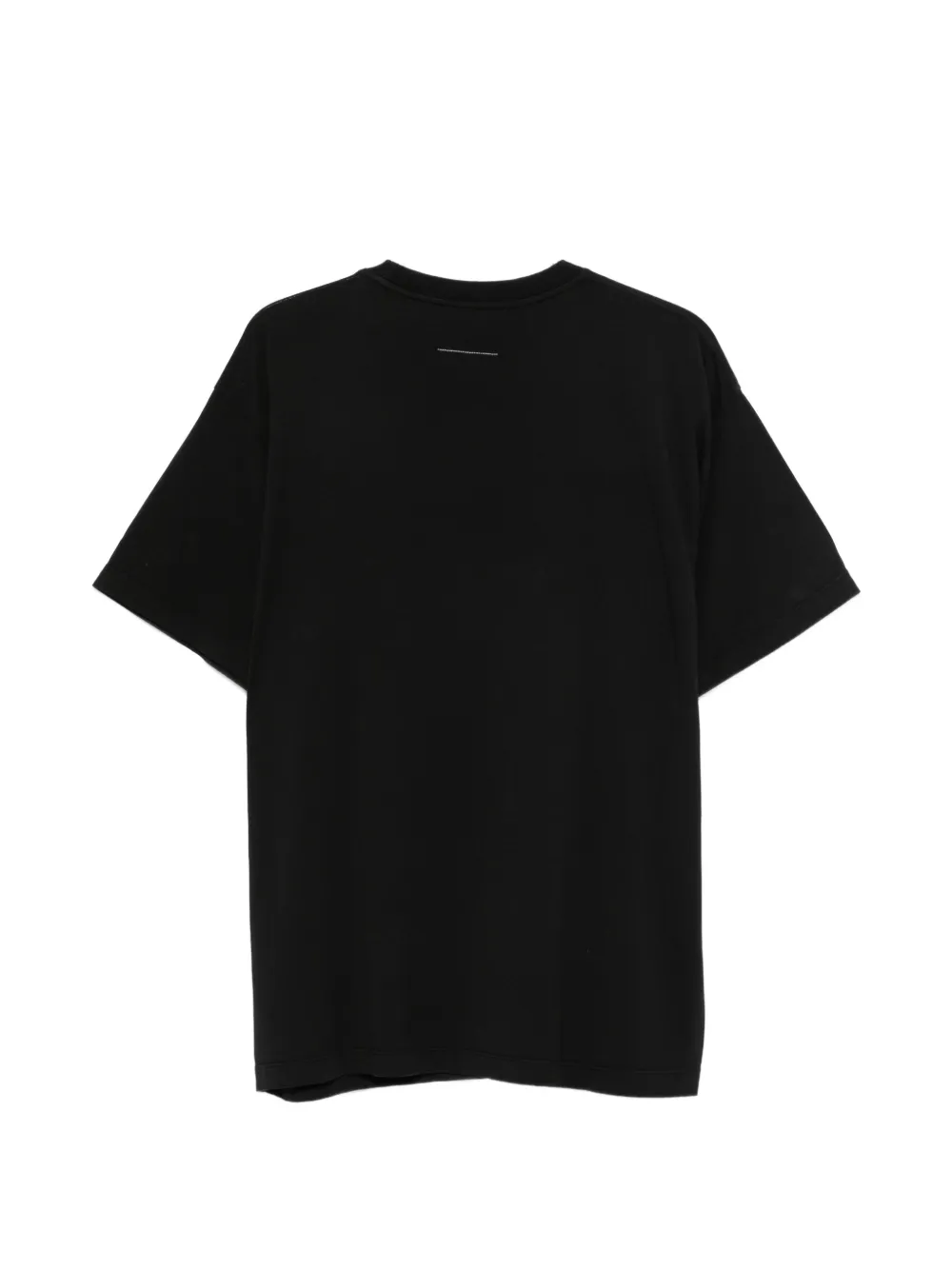 MM6 Maison Margiela Oversized T-shirt met ronde hals en logoprint Zwart