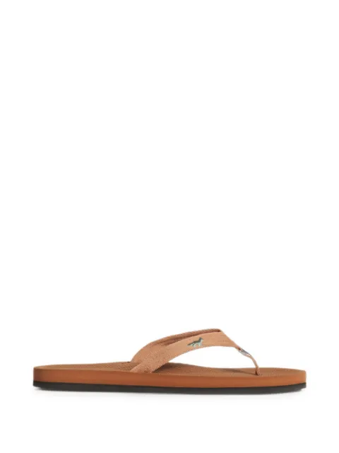 Maison Kitsuné x Indosole Easy Living logo-embroidered thong-strap flip flops