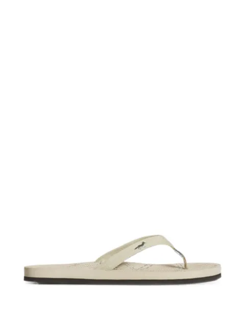 Maison Kitsuné slippers Easy Living con logo bordado y tira para el dedo de Maison Kitsuné x Indosole