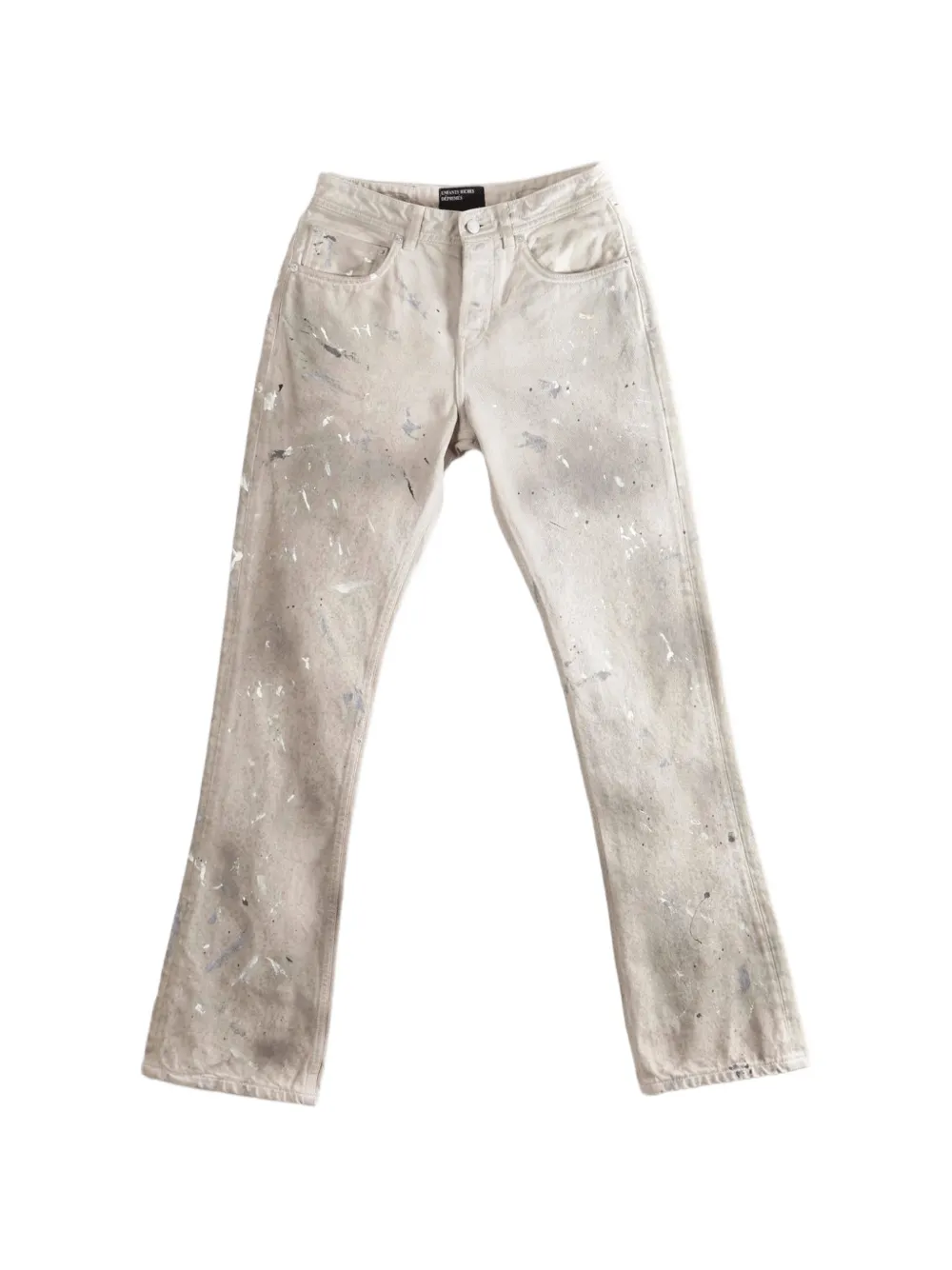 Enfants Riches Déprimés paint-splatter flared jeans