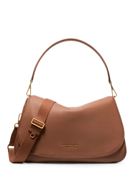 Michael Kors Holmes extra-large pebbled leather convertible messenger bag