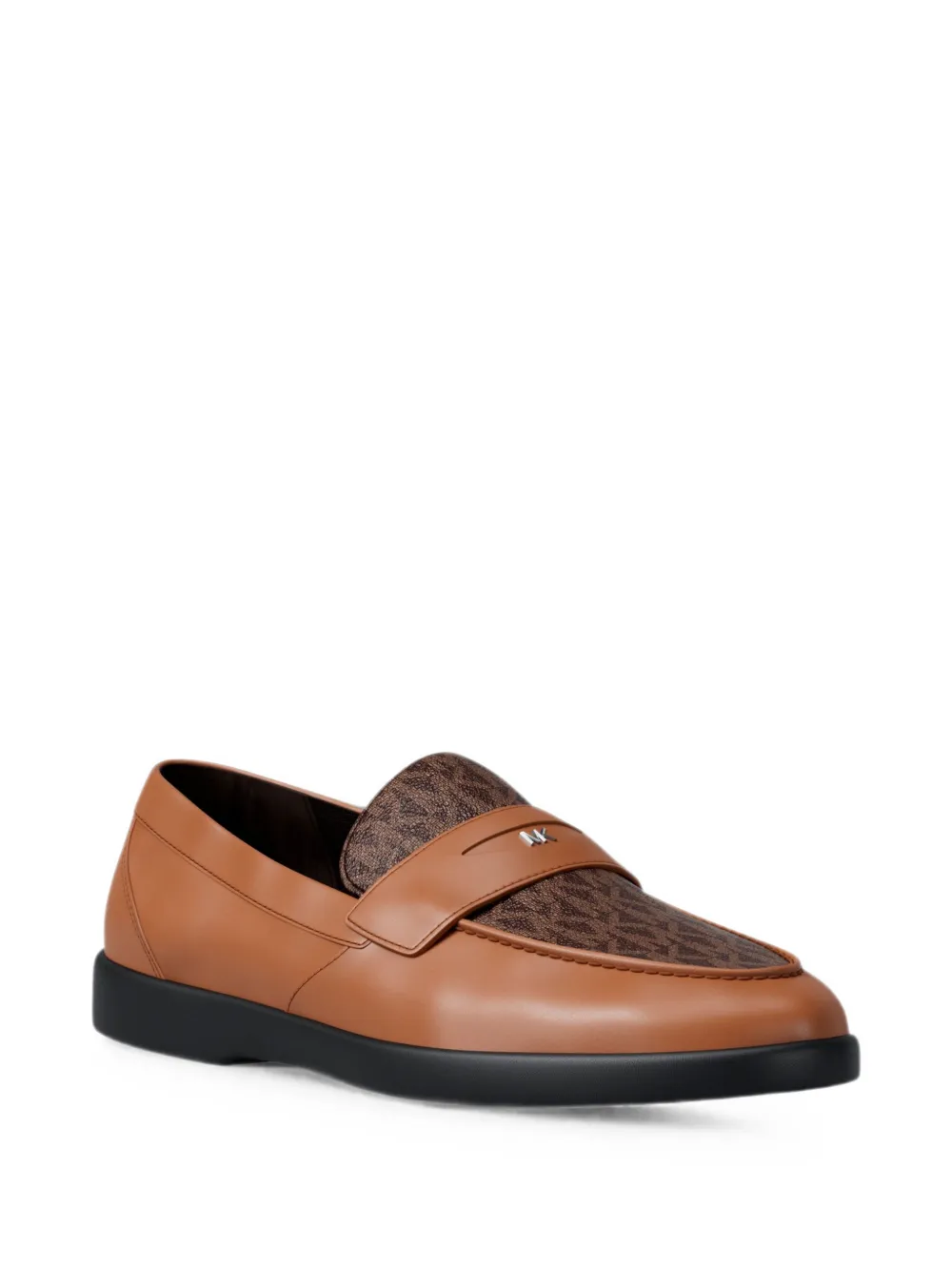 Michael Kors Wesley loafers met logoprint Bruin