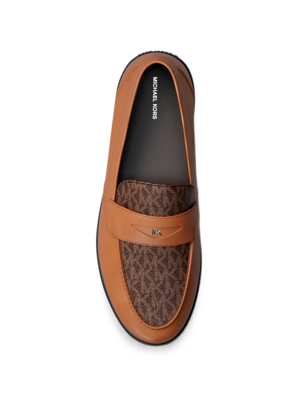 Michael Kors Wesley loafers met logoprint Bruin