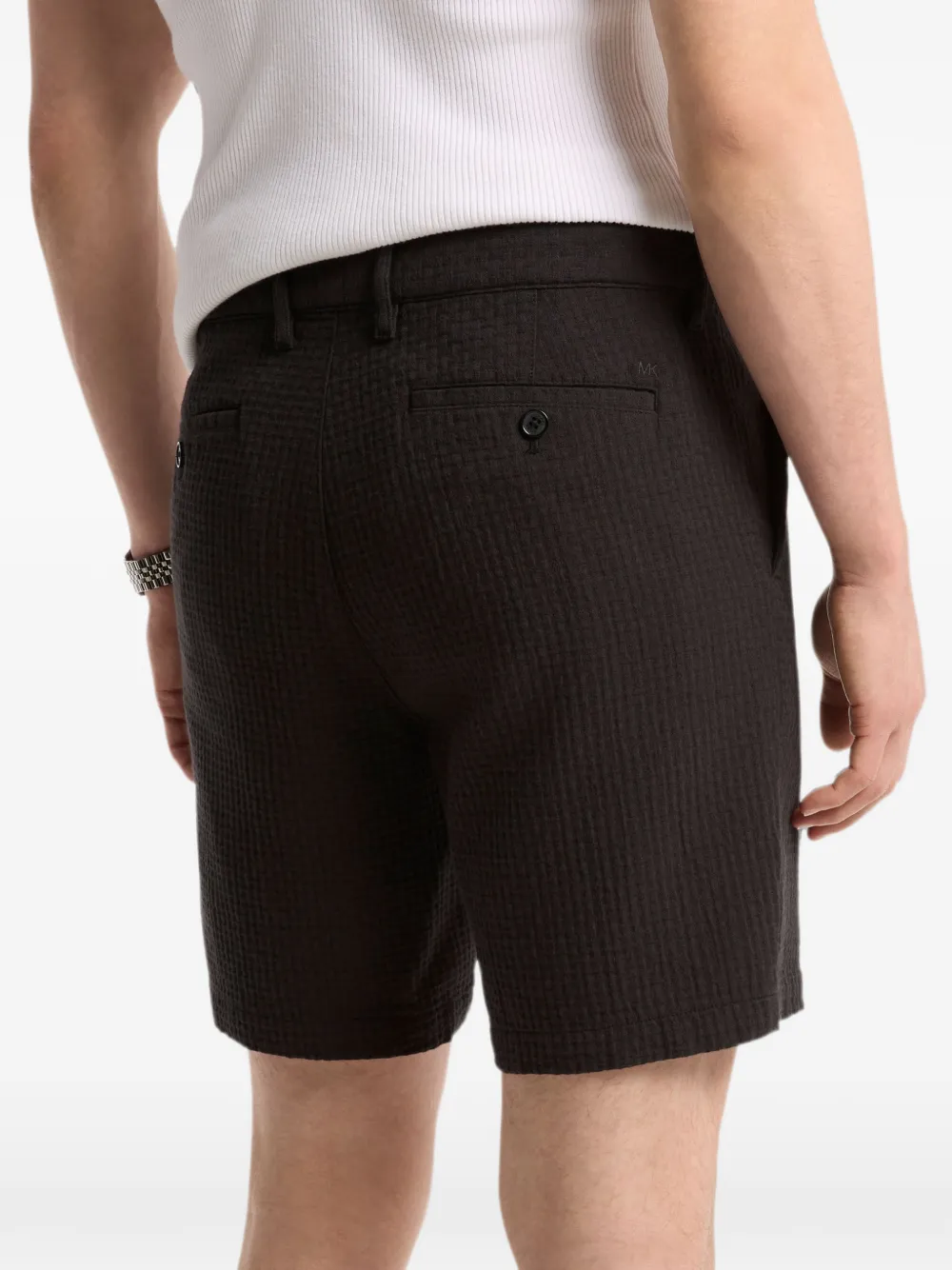 Michael Kors Waffle katoenen shorts Zwart