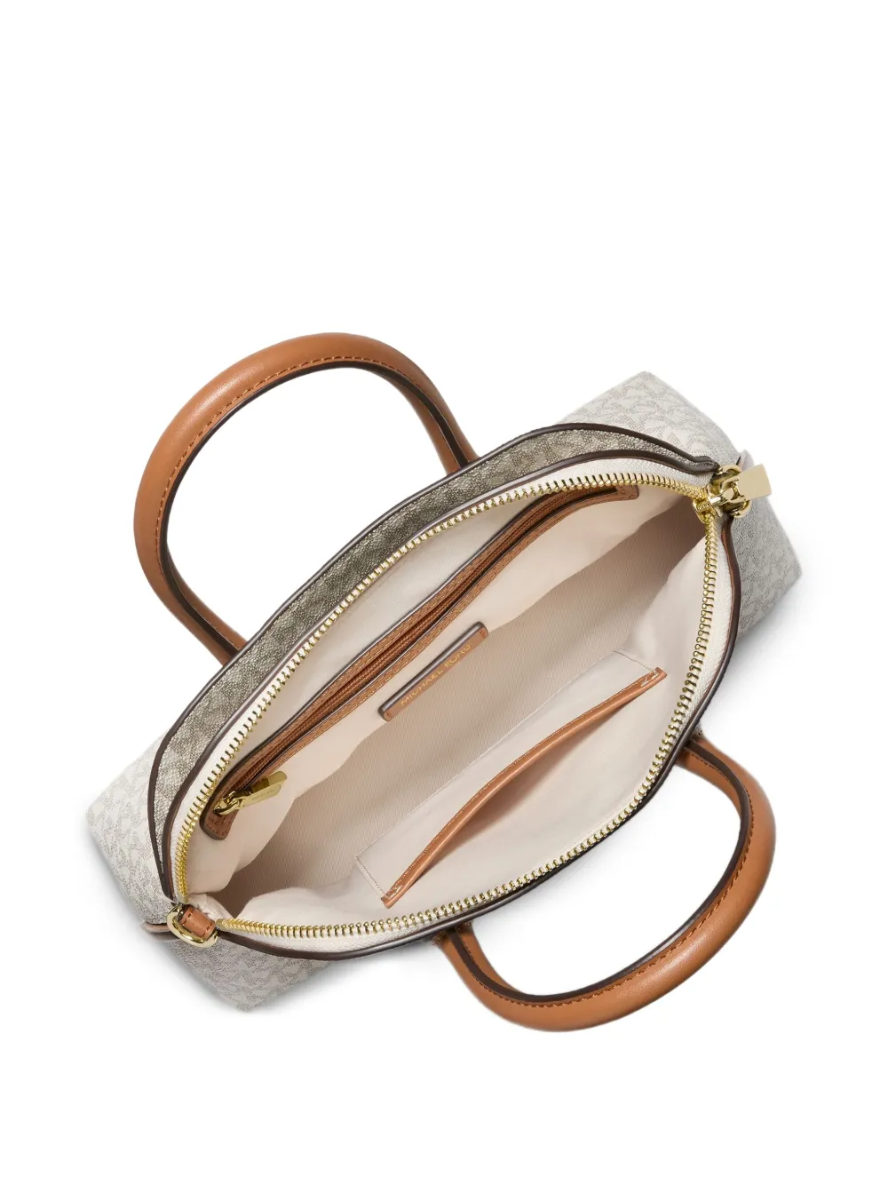 Michael Kors Medium Freddie shopper met monogram Beige