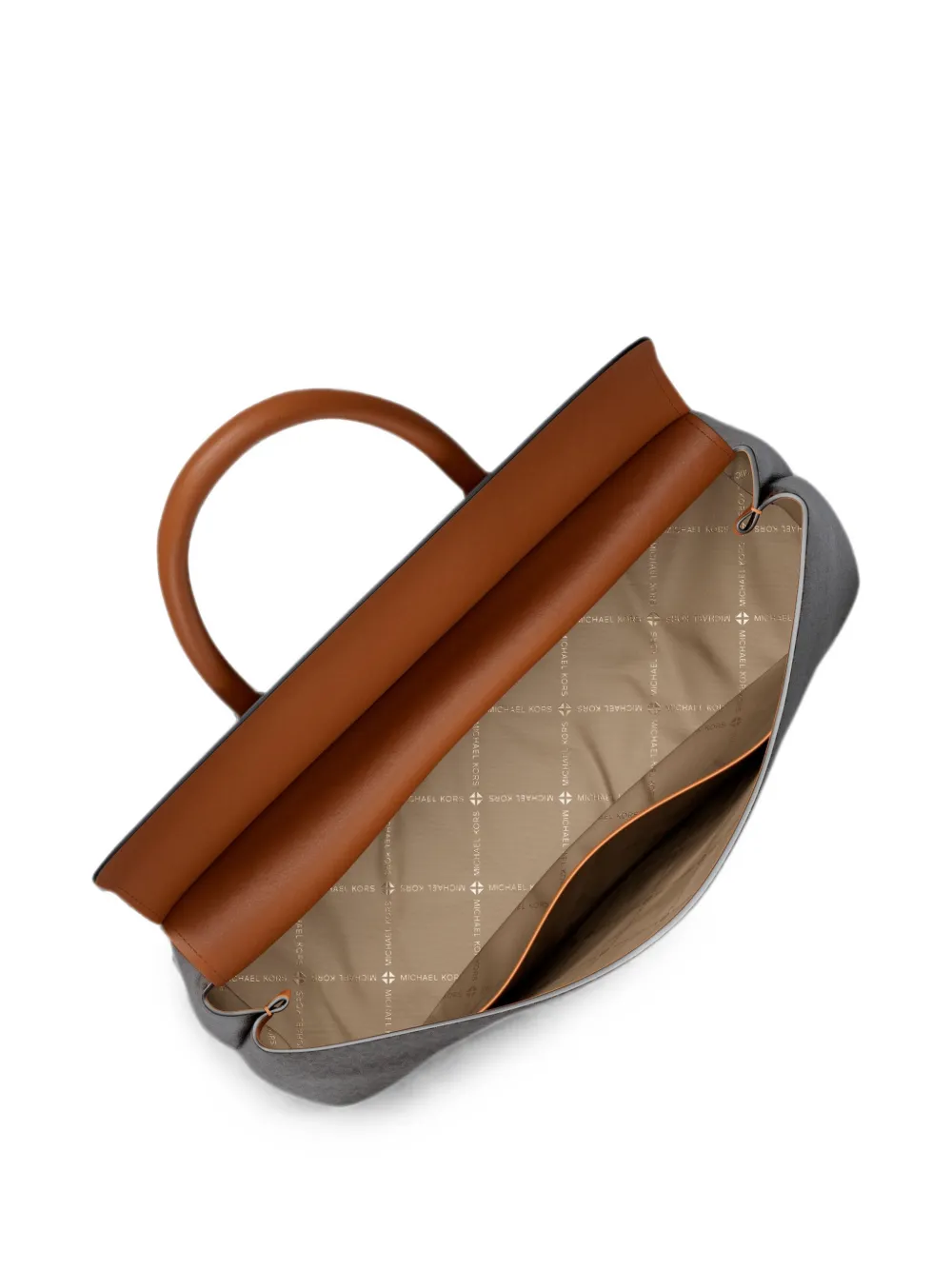 Michael Kors Hamilton shopper met monogram-patroon en logoprint Bruin