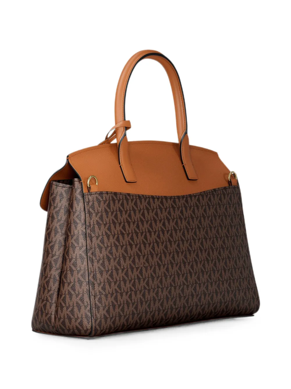 Michael Kors Hamilton shopper met monogram-patroon en logoprint Bruin