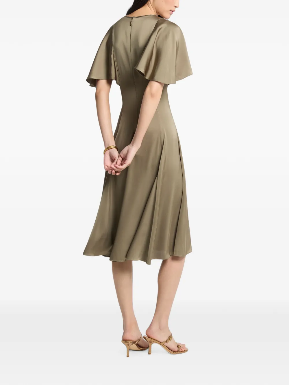 Michael Kors Mini-jurk met capemouwen Groen